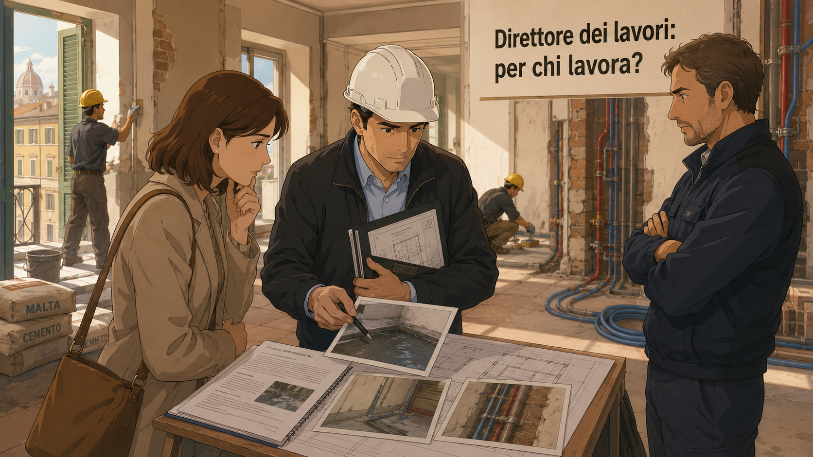 Responsabilità del direttore dei lavori: vizi dell’appalto e doveri verso il committente