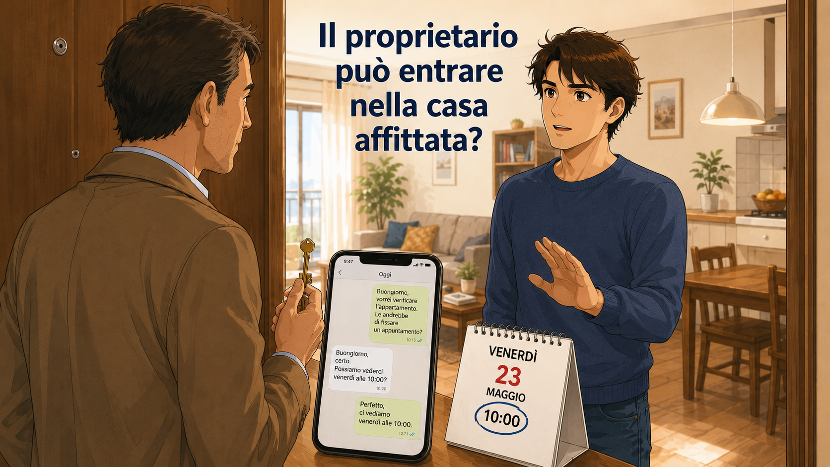 Il proprietario può entrare nell’appartamento affittato senza il consenso dell’inquilino?