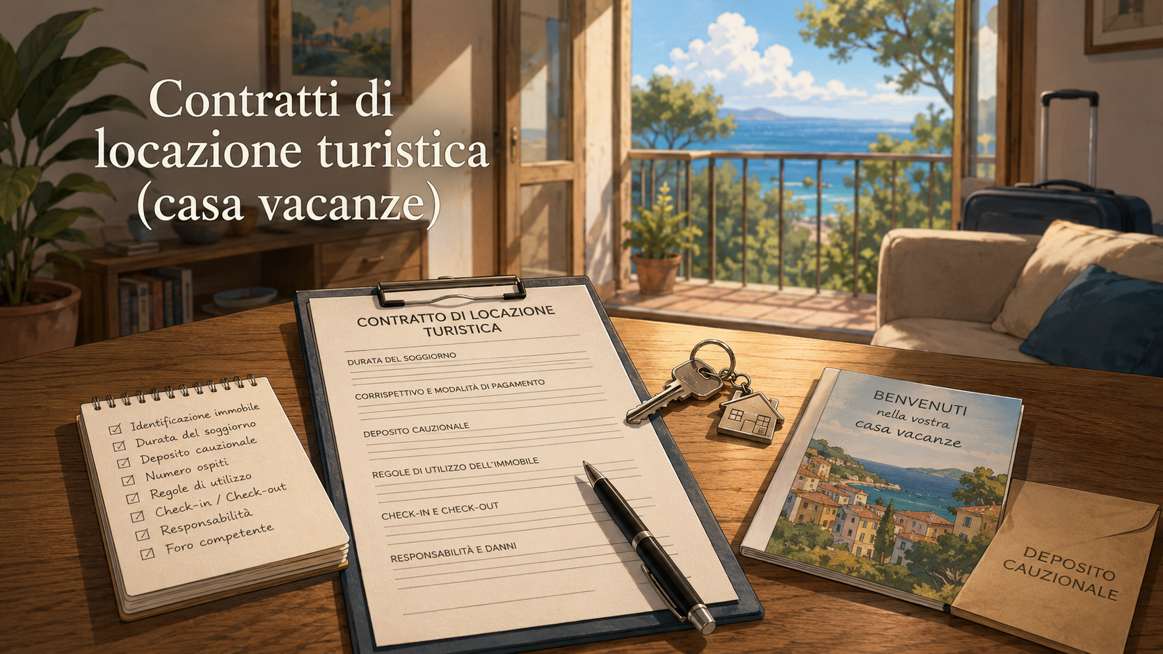 Affittare una casa per le vacanze: quale contratto serve e quali regole deve rispettare il proprietario?