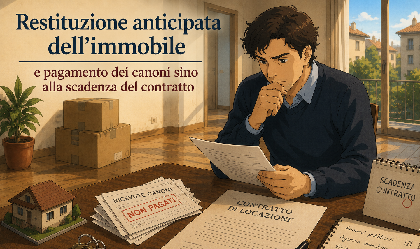 L’inquilino lascia l’immobile prima della scadenza: il proprietario può chiedere tutti i canoni mancanti?