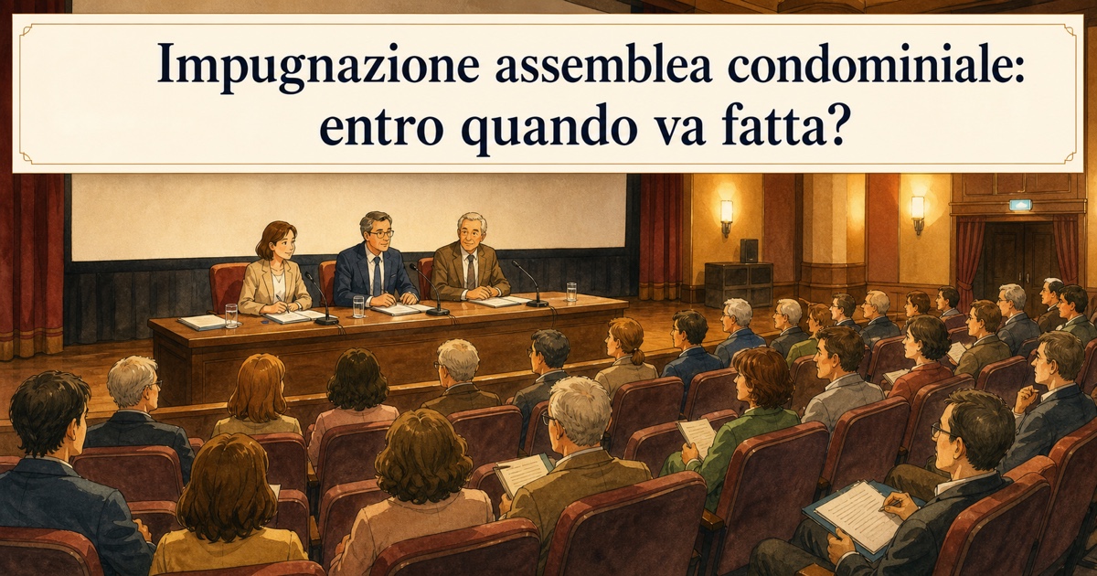 Impugnazione della delibera condominiale: termini, vizi e cosa fare