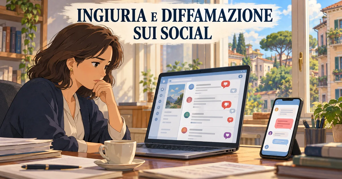 Ingiuria e diffamazione sui social: quando si può chiedere il risarcimento del danno?