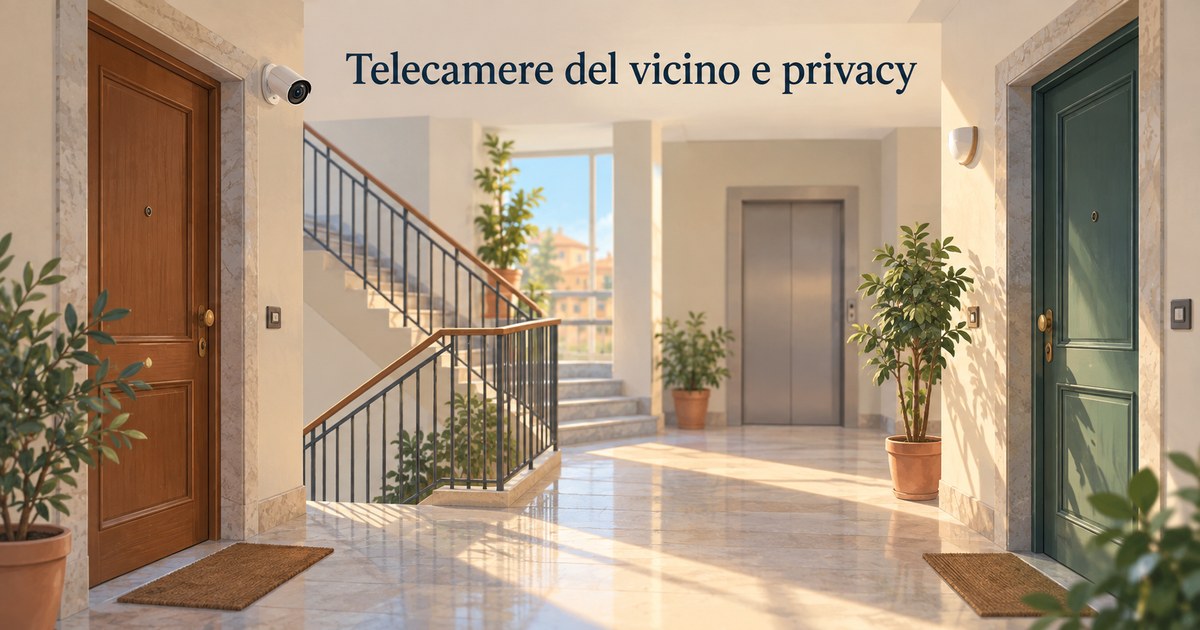 Il vicino ha installato telecamere: quando violano la privacy?